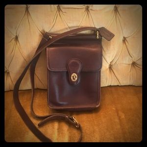Vintage Coach Leather Crossbody Satchel